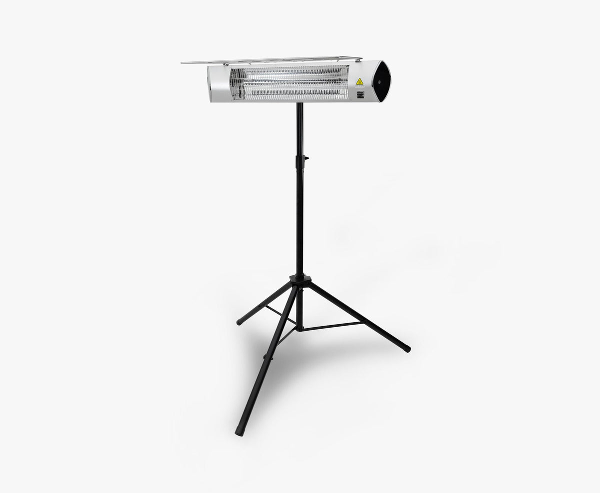 Electric Heater with Tripod & Remote, Silver - image 1 of 5