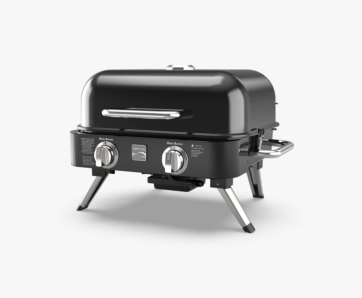 2-Burner Portable Tabletop Retro Gas Grill - image 1 of 5