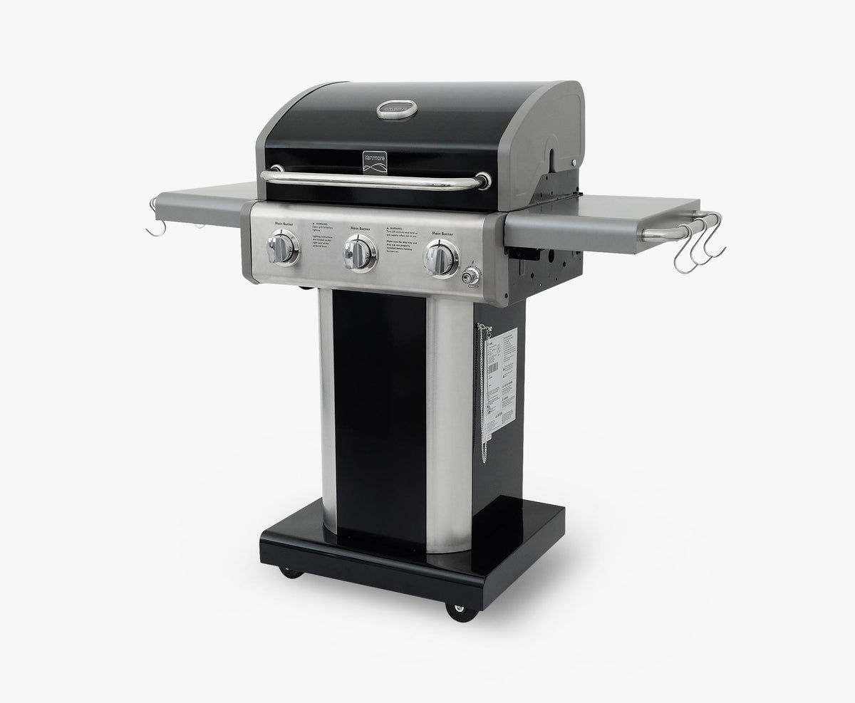 3-Burner Compact Gas Grill with Foldable Sides - image 1 of 5