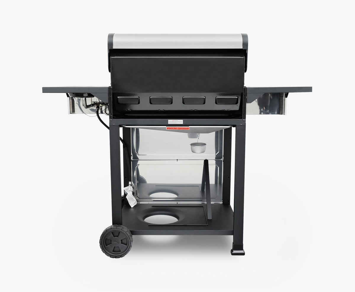 4-Burner Gas Grill with Side Burner, Open Cart - image 4 of 8