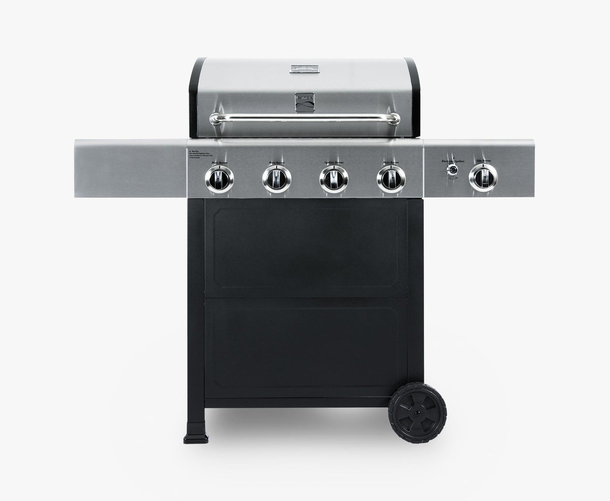 4-Burner Gas Grill with Side Burner, Open Cart - image 6 of 8