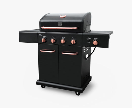 4-Burner Gas Grill with Side Searing Burner