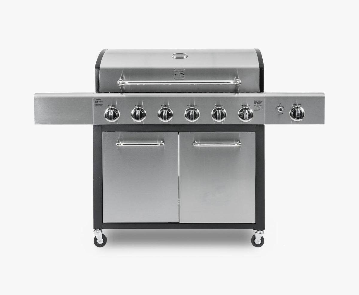6-Burner Gas Grill with Side Burner, Stainless Steel - image 2 of 5