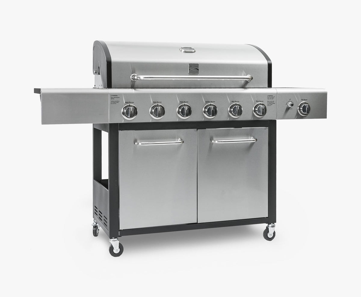 6-Burner Gas Grill with Side Burner, Stainless Steel - image 3 of 5