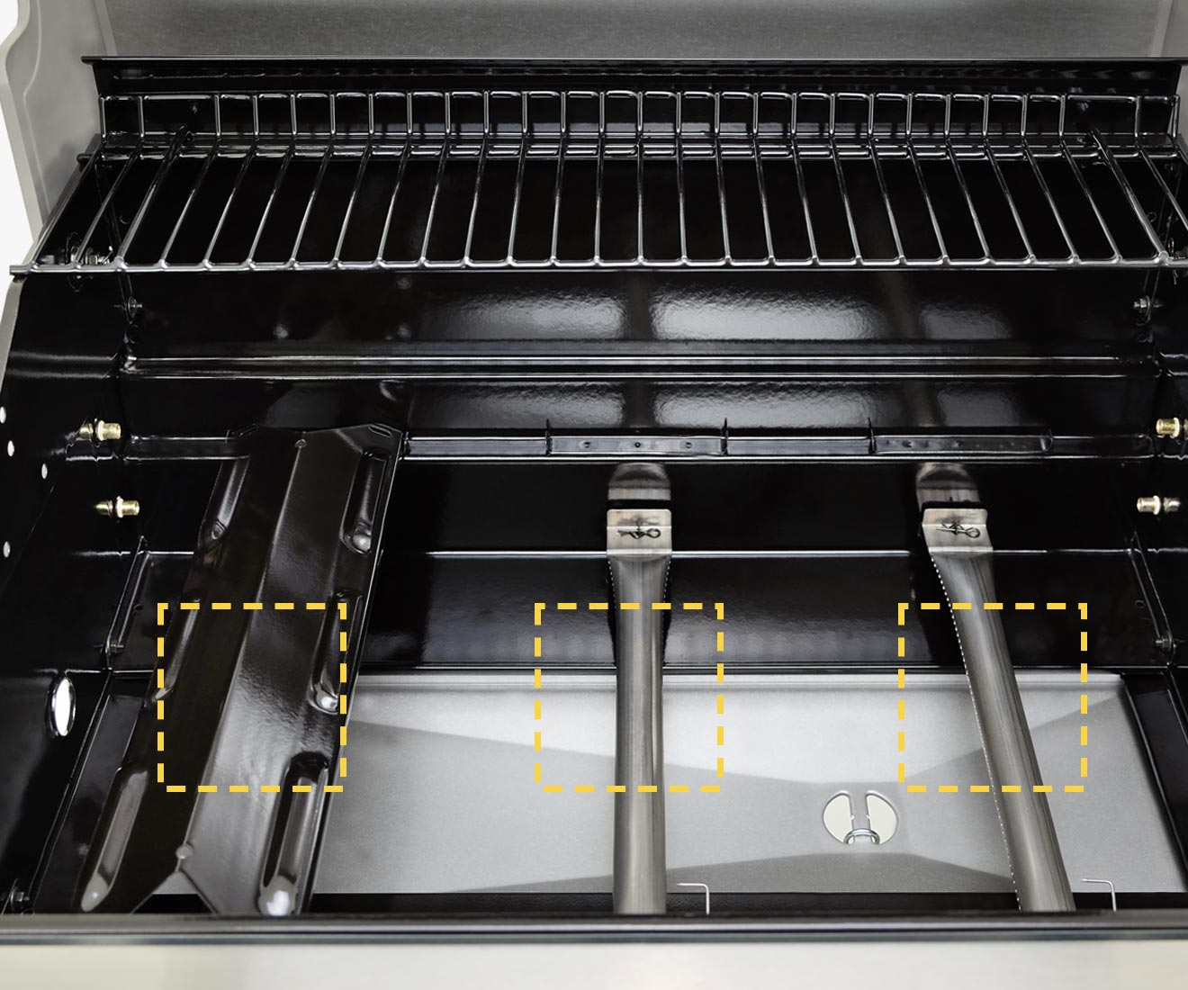 Kenmore 3-Burner Gas Grill in Black Pedestal Style PG-4030400LD Stainless Steel Burner Tubes