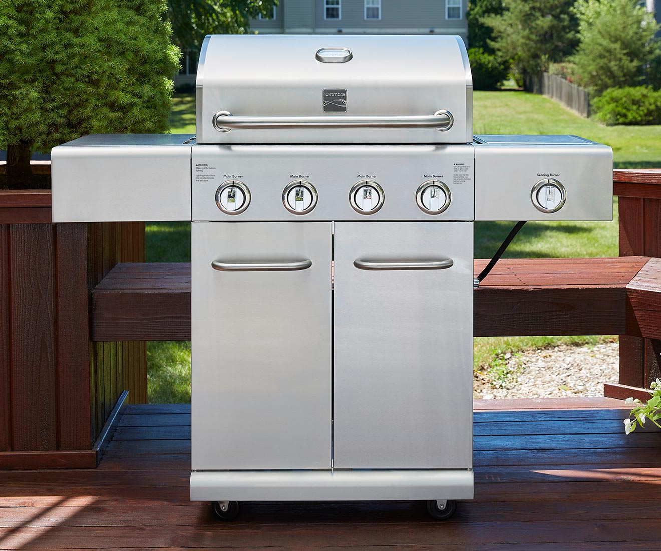 Kenmore 4Burner Gas Grill with Side Searing Burner